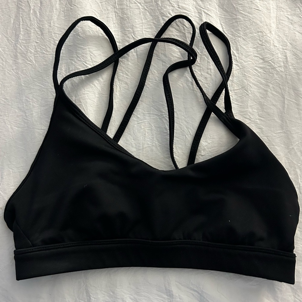 Black sport bra